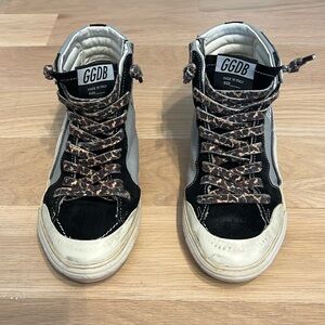 Golden Goose GGDB women’s sneakers in gray and black